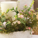 Natural Plant Easter Egg Candle Stick Vessels Container Home Decor Candelabras Holders Glass Cylinder Candlestick Holder