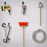 12 Pack Heavy Duty Utility Balcony Hook Wall Mounted Storage Tool Hanger Ladder Hook Household Plastic Dipping Garage Hooks