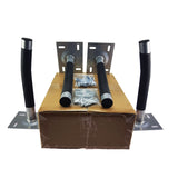 4 Pack Metal Black Spray Organizer Large Storage Rack Garage Wall Mount Hooks Heavy Duty Tool Hanger Bike Tire Hook