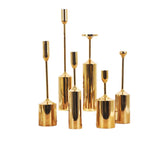 6 Pack Thick Base Plating Household Ornament Metal Iron Candlestick Holders Candelabra Centerpiece Gold Taper Candle Stick Holder