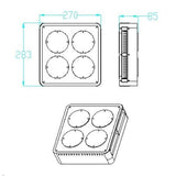 132W-136W High Quality Full Spectrum LED Grow Lights for Indoor Plant