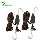 1 pair Horticulture 1/4"Lights Lifters Grow Lights Rope Hanger Ratchets for Reflector Hood