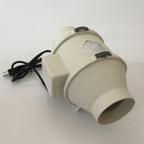 Hydroponic Grow Room 4 Inches Mixed Flow Inline Ventilation Duct Fan Blower