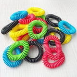 20Pcs Mosquito Repellent Bracelet Natural Plant Oils Pest Control Elastic Coil Spiral Hand Summer Anti Mosquito Bracelet