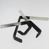 6 Pack L Shaped Dip Metal Flat Steel Warehouse Wall Mount Organizer Hanger Hook Garage Ladders Storage Hooks Heavy Duty