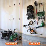 12 Pack Heavy Duty Utility Balcony Hook Wall Mounted Storage Tool Hanger Ladder Hook Household Plastic Dipping Garage Hooks