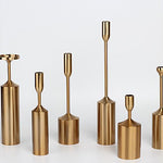 6 Pack Thick Base Plating Household Ornament Metal Iron Candlestick Holders Candelabra Centerpiece Gold Taper Candle Stick Holder