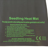 Seedling Heat Mat 20" x 20.75" Clone Seed Germination