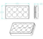 266W-278W High Quality Full Spectrum LED Grow Lights for Indoor Plant