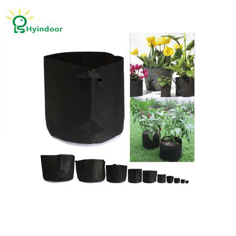 1 Gallon Round Fabric Pots Plant Pouch Root Container Grow Bag Aeration Pot Gardening seedling small bags for seedlings