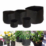 10 Piece A pack 10 gallon black hand with planting flowers nonwoven bags Grows Culture Garden Pots