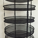 8 Tiers Diameter 60cm Detachable Harvest Dry Rack Wire mesh Laundry Bags Hanging Herb Drying Clothes Basket