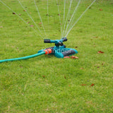 Garden Water Sprinklers series connected Rotation 360 Lawn Irrigation System with Three Arm Lawn Sprinkler