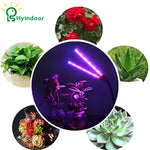 LED Lighting 18W Grow Light Lamp Plant Grow Lights Double-clip Adjustable& Energy-saving For Plants Growing